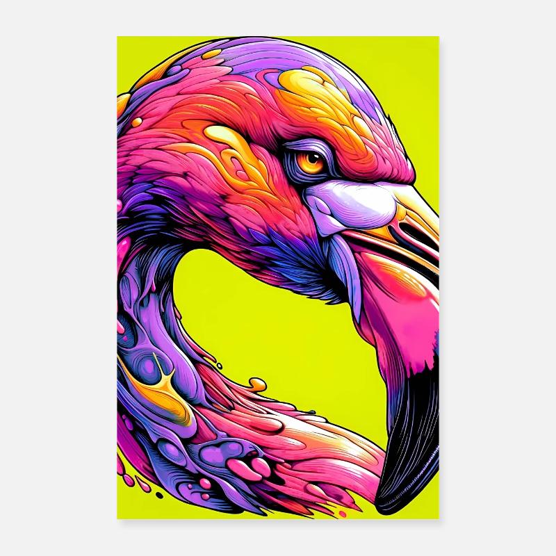 flamingo Poster 16" x 24" (40x60 cm)