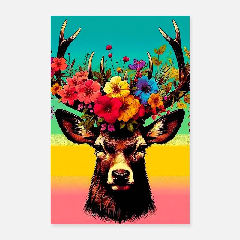 Hirsch Poster 40x60 cm
