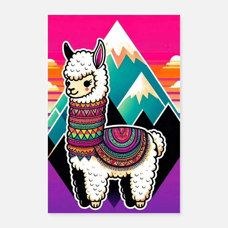 Alpaca Poster 16" x 24" (40x60 cm)