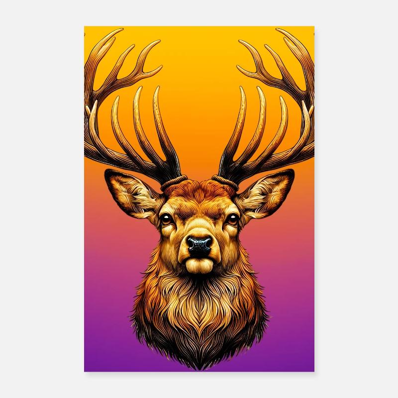 Hirsch Poster 40x60 cm