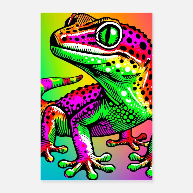Gecko Poster 40 x 60 cm