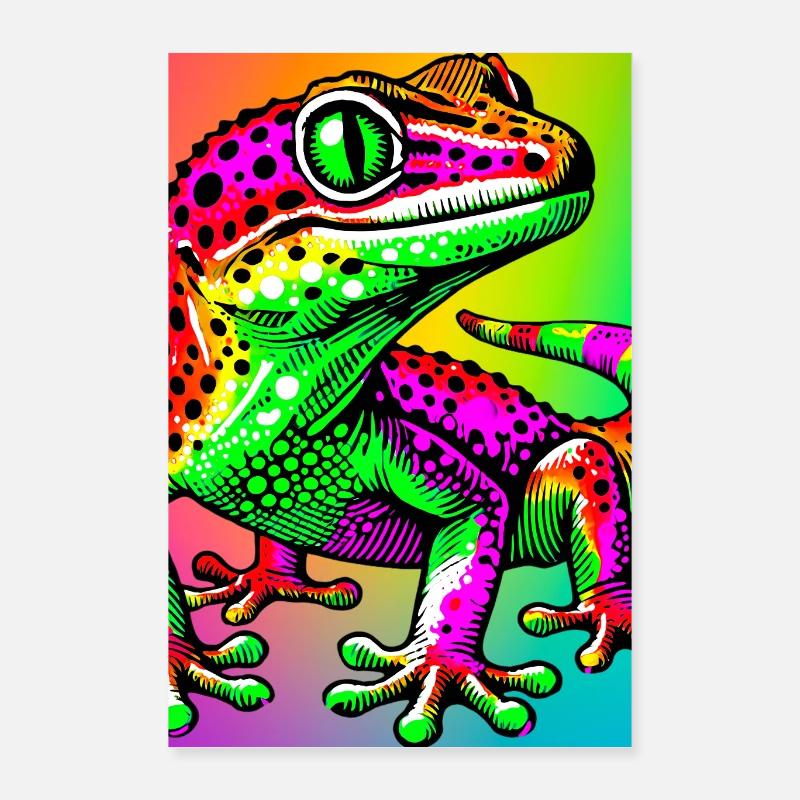 Gecko Poster 40x60 cm