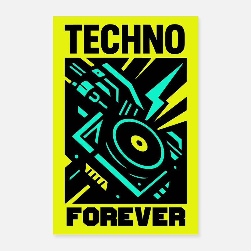 Techno Forever Poster 16" x 24" (40x60 cm)