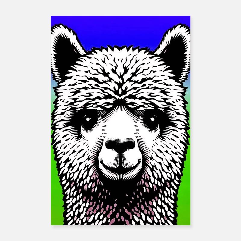 Alpaka Poster 40x60 cm