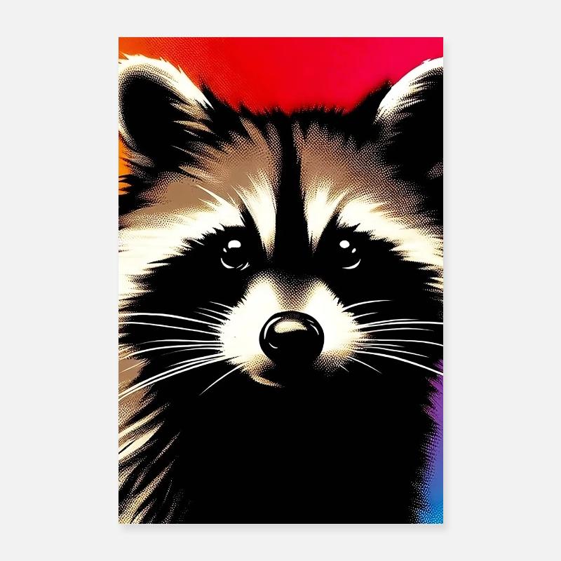 Waschbär Poster 40x60 cm