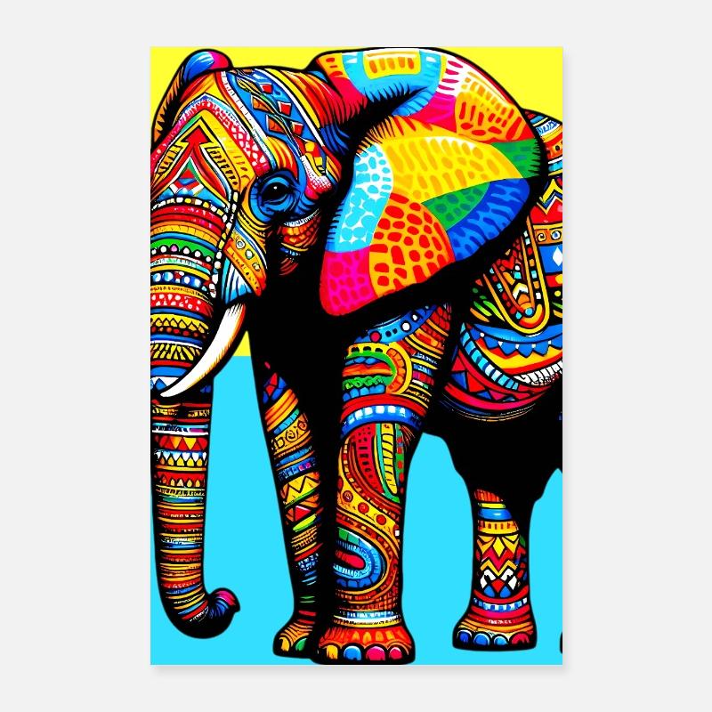 éléphant Poster 40 x 60 cm