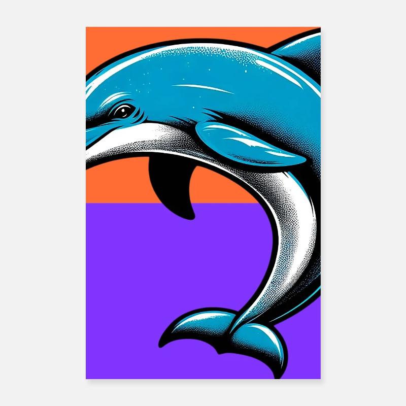 Delfin Poster 40x60 cm