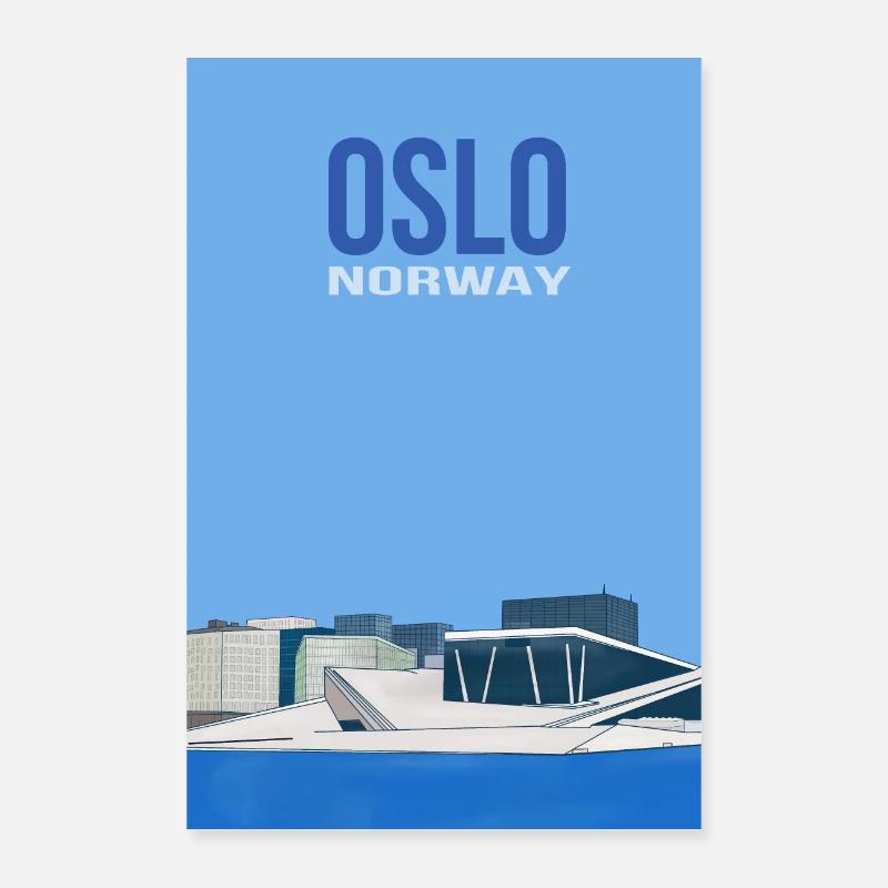 Oslo Norway Poster 16" x 24" (40x60 cm)
