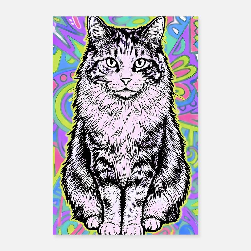 chat Poster 40 x 60 cm
