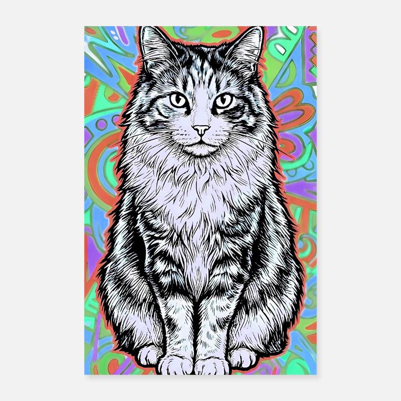 Katze Poster 40x60 cm