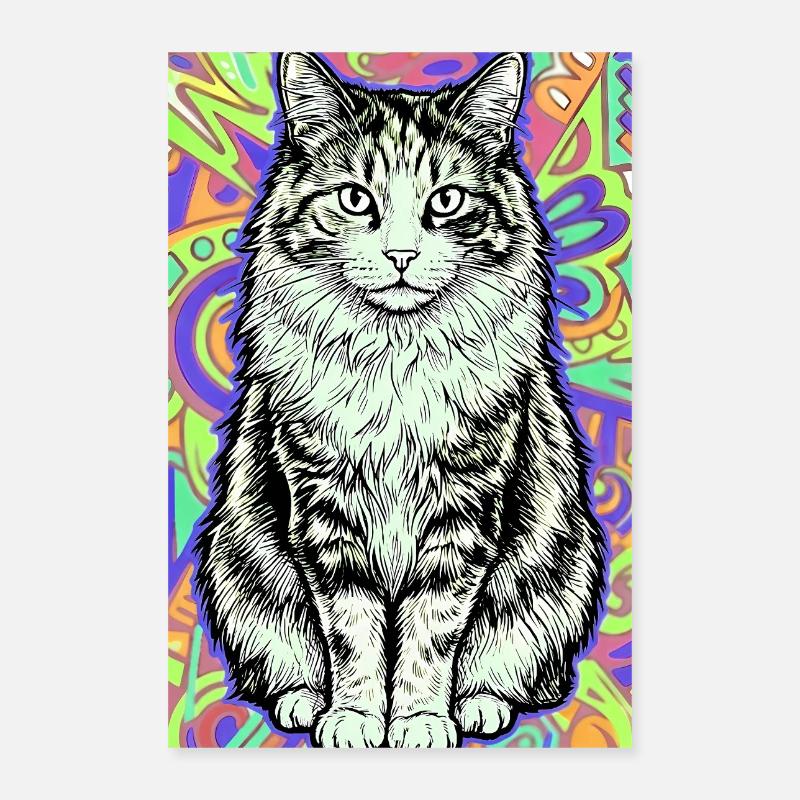 chat Poster 40 x 60 cm