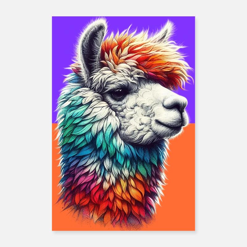 Alpaca Poster 16" x 24" (40x60 cm)