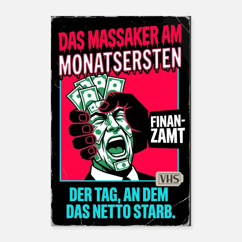 Das Massaker am Monatsersten VHS Horror Poster 40x60 cm