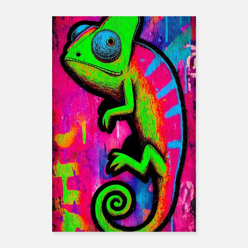 chameleon Poster 16" x 24" (40x60 cm)