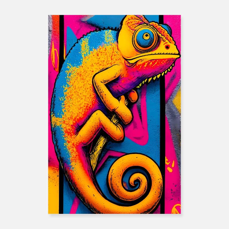 caméléon Poster 40 x 60 cm