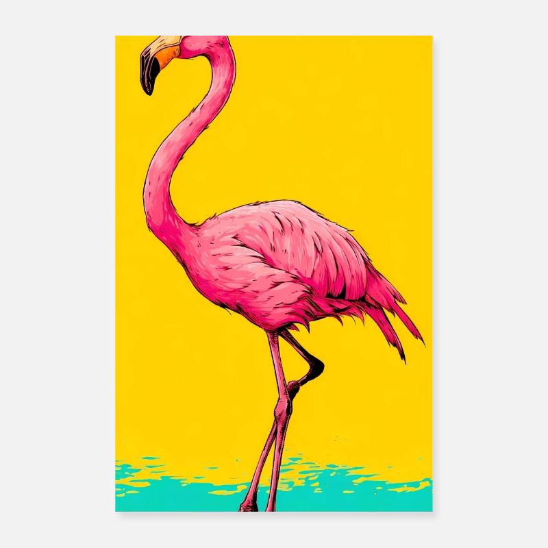 flamingo Poster 16" x 24" (40x60 cm)
