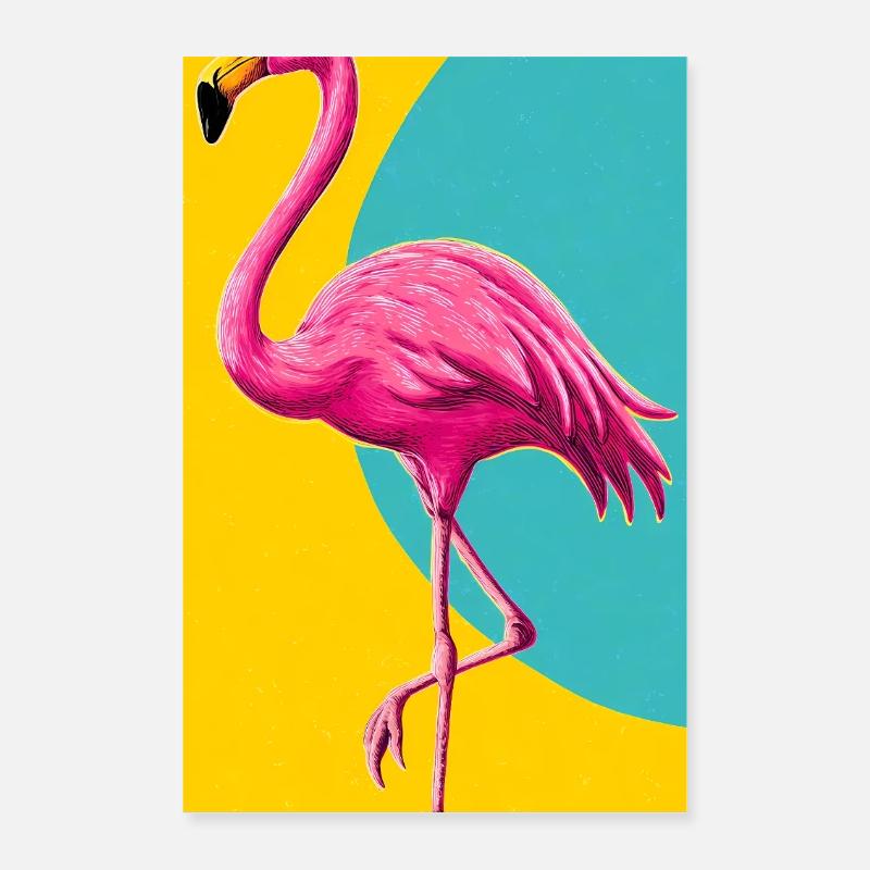 flamingo Poster 16" x 24" (40x60 cm)