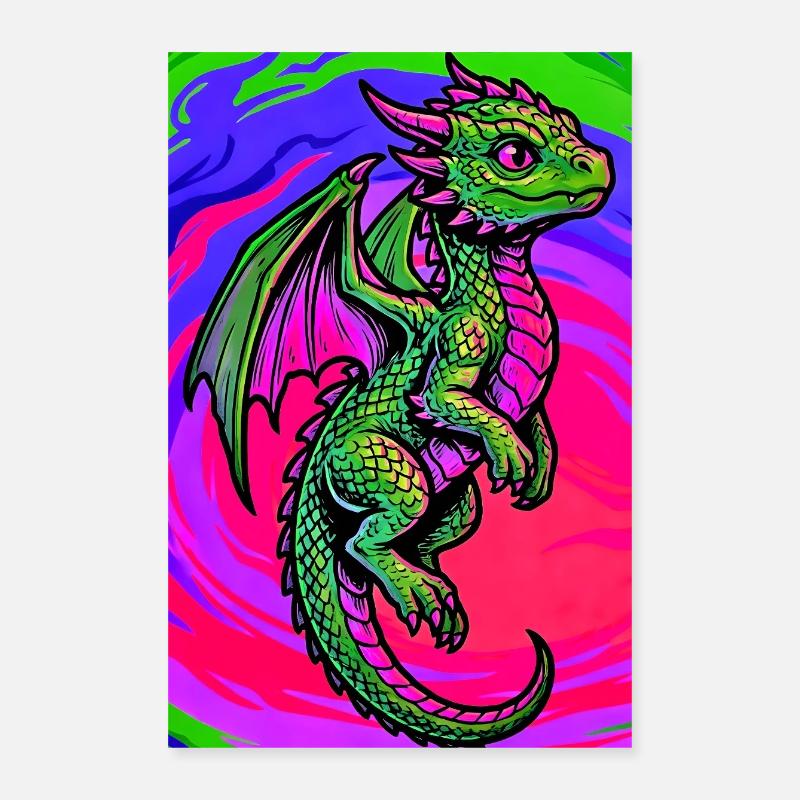Drache Poster 40x60 cm