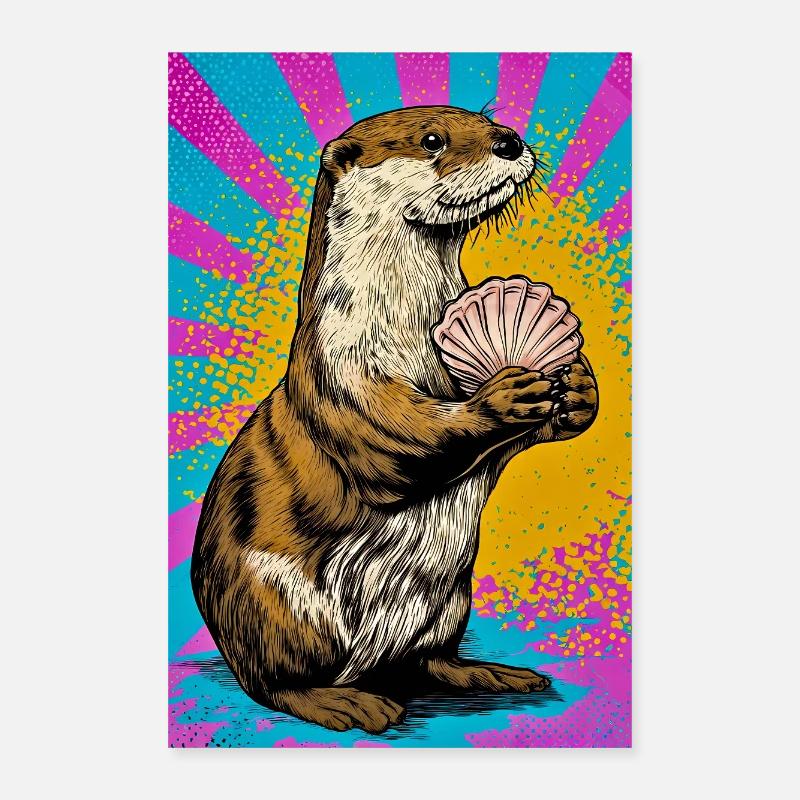 otter Poster 16" x 24" (40x60 cm)
