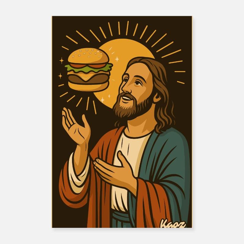 Burger Blessing Sunrise Poster 40 x 60 cm
