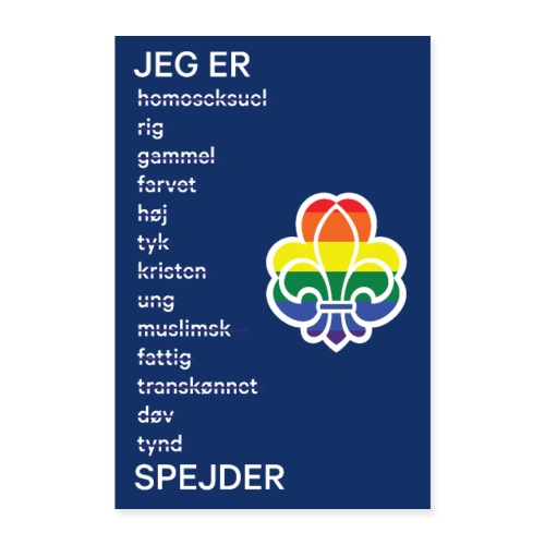 Regnbuespejderplakat nr1 - Poster 40x60 cm