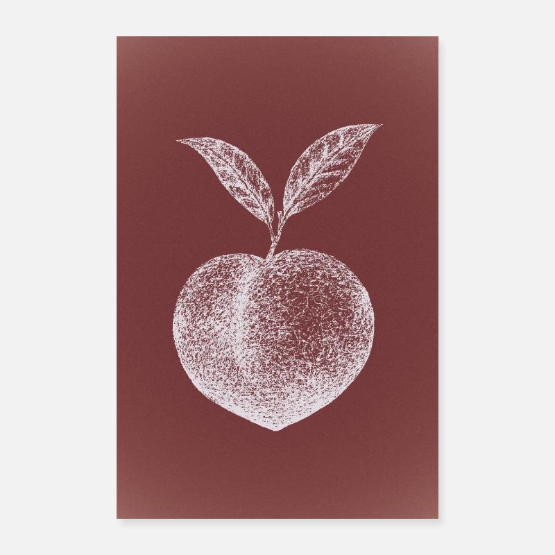 Pfirsich Poster 40x60 cm