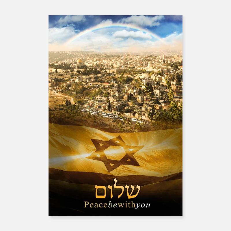 Shalom - Que la paix soit avec vous Poster 40 x 60 cm