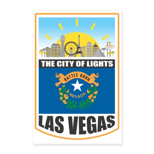 Las Vegas - Nevada - miasto światła! - Plakat o wymiarach 40x60 cm