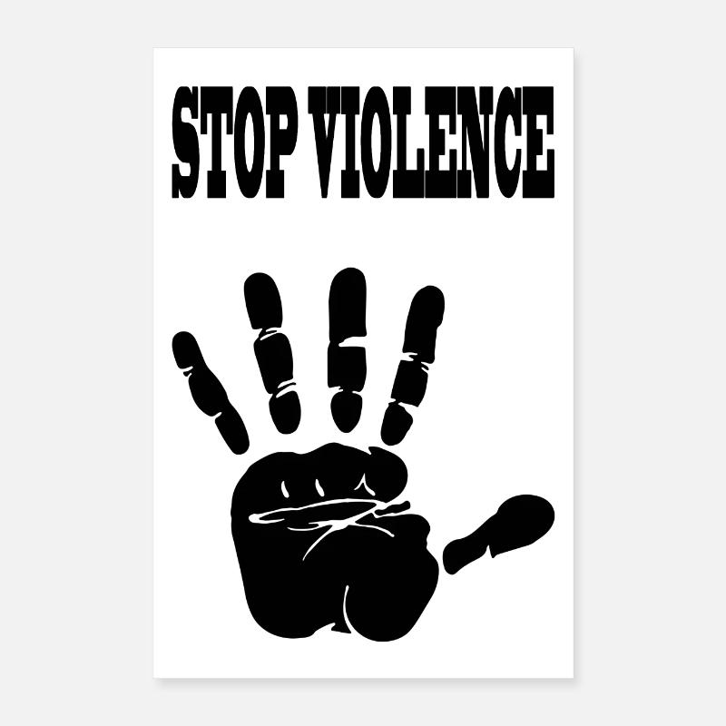 Die Gewalt zu stoppen Poster 40x60 cm