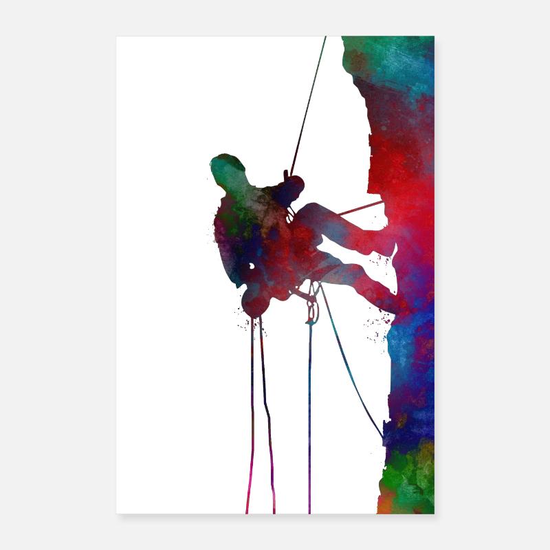 sport d'escalade Poster 40 x 60 cm