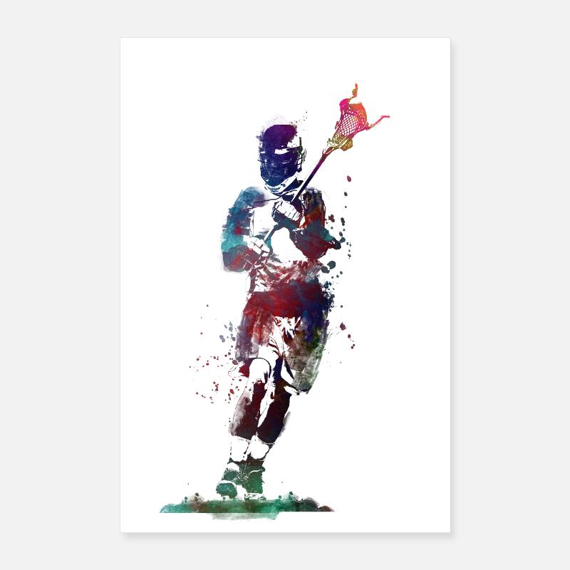 lacrosse sport Poster 16" x 24" (40x60 cm)