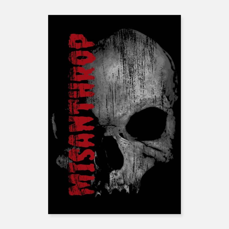 Misanthrop Skull Poster 40x60 cm
