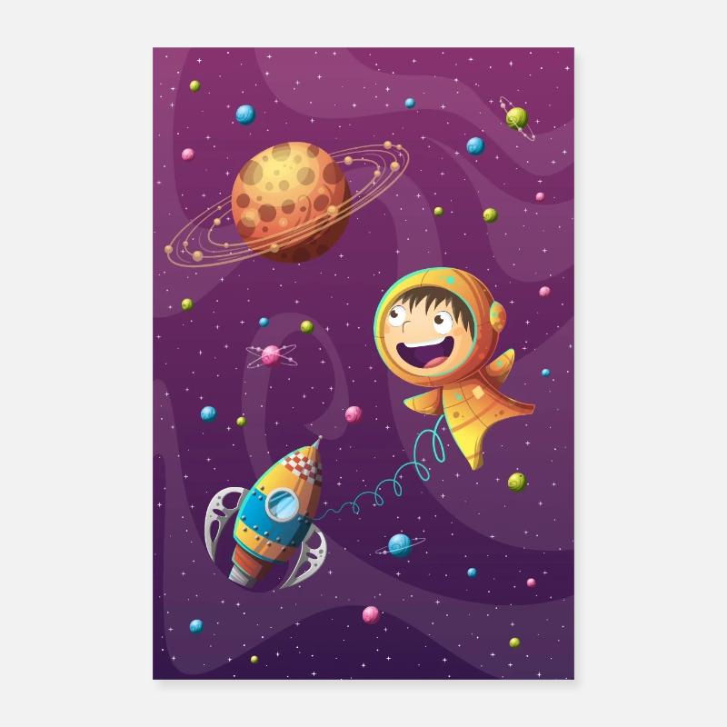 Abenteuer im Weltraum Poster 40x60 cm