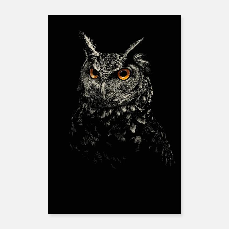 Chouette Poster 40 x 60 cm