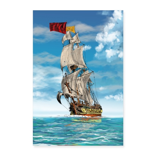 Segelschiff - Poster 40x60 cm