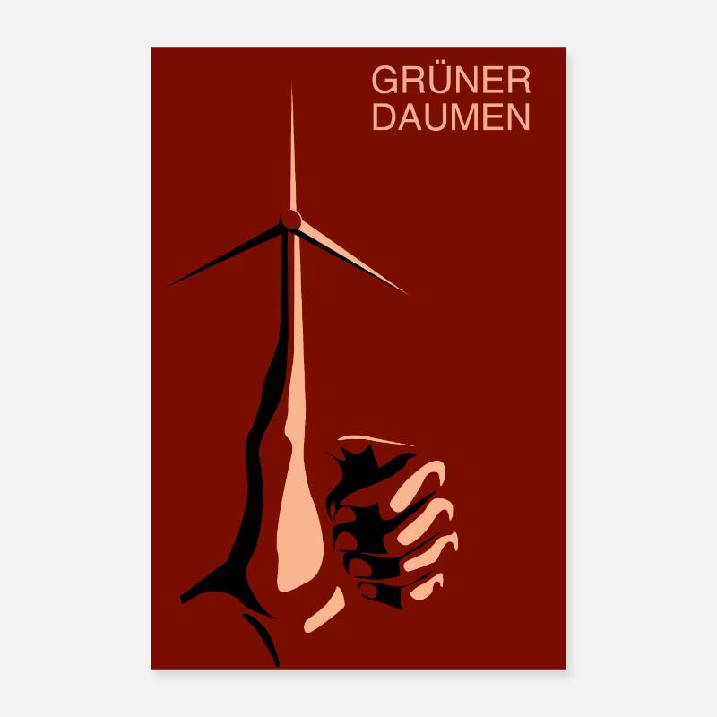 Green thumb Poster 16" x 24" (40x60 cm)