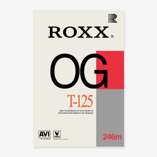 Cassette Unit - ROXX OG T-125 - Poster 16 x 24 (40x60 cm)