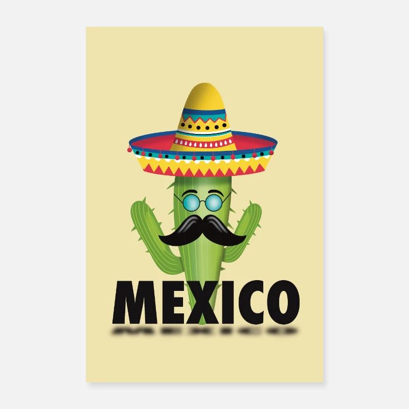 Mexico - Poster 16" x 24" (40x60 cm) - white