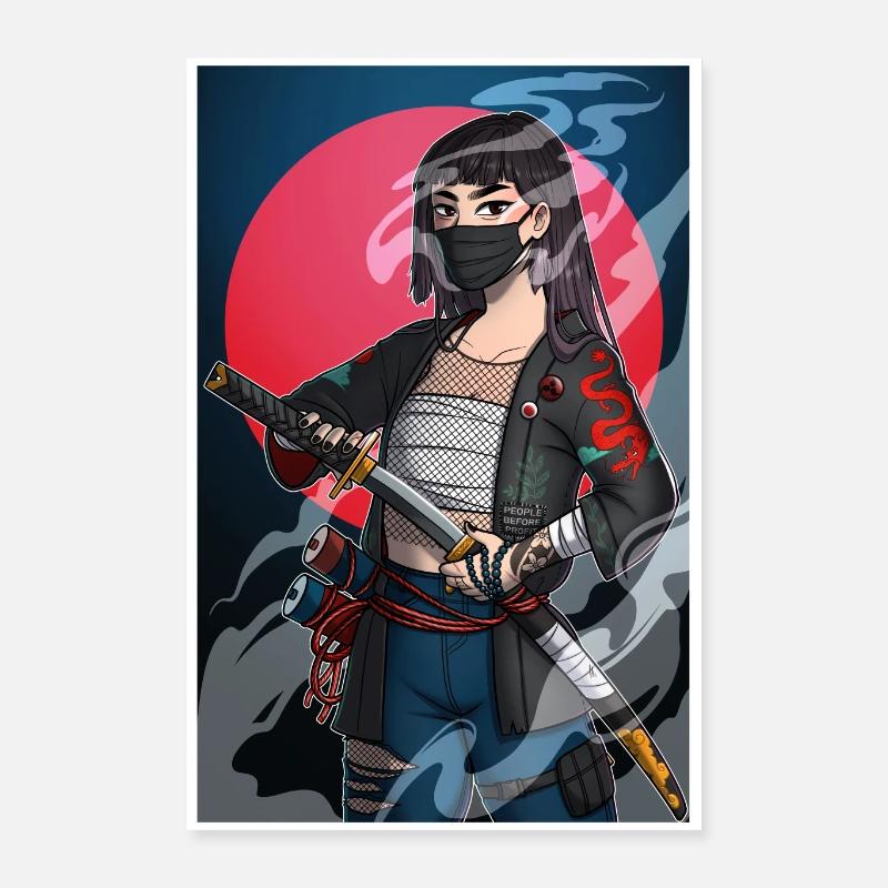 Poster samurai Poster 40x60 cm