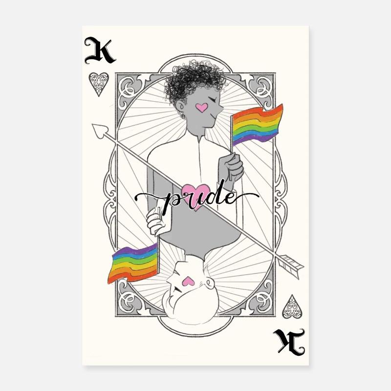 Poster Queer Kings - Poster 40x60 cm - Weiß