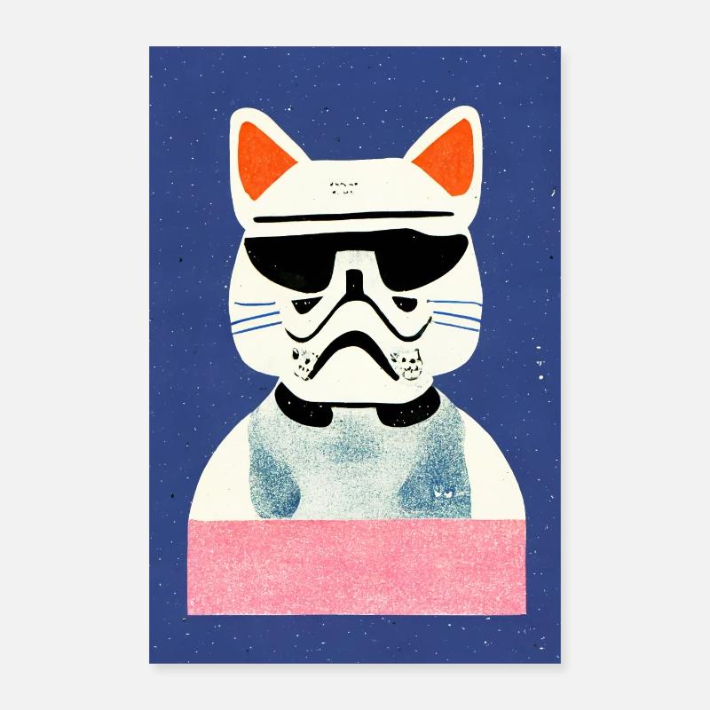 Storm Cat Retro Poster 16" x 24" (40x60 cm)