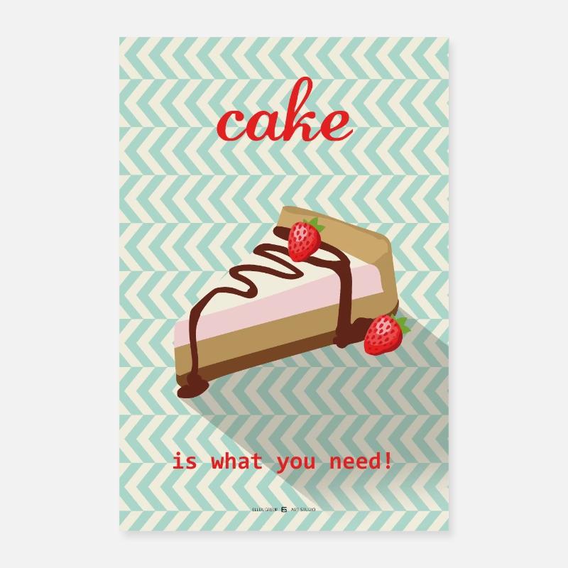 Affiche gâteau Poster 40 x 60 cm