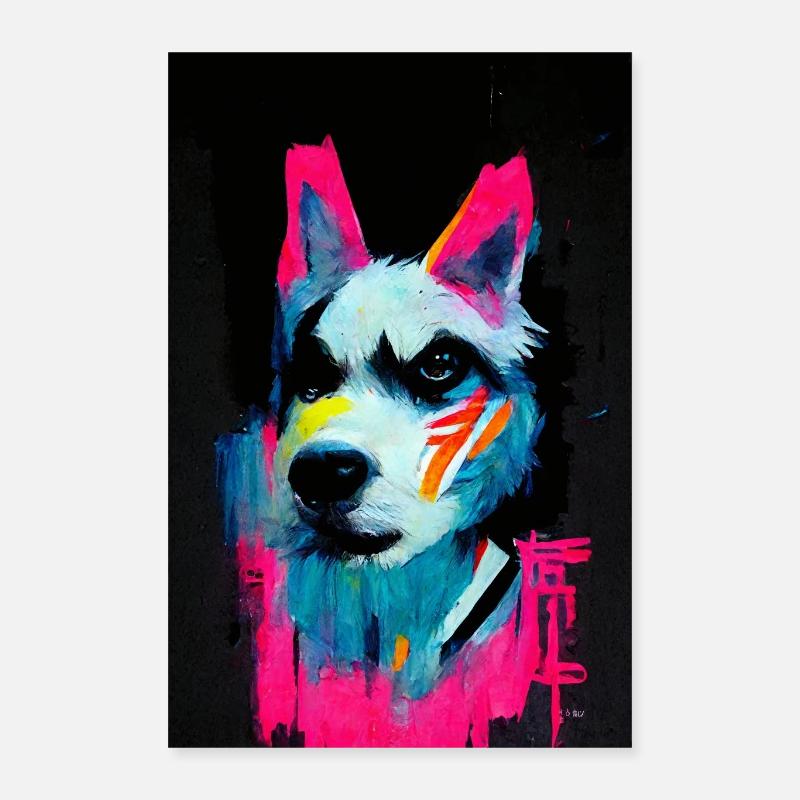 Le Husky Poster 40 x 60 cm