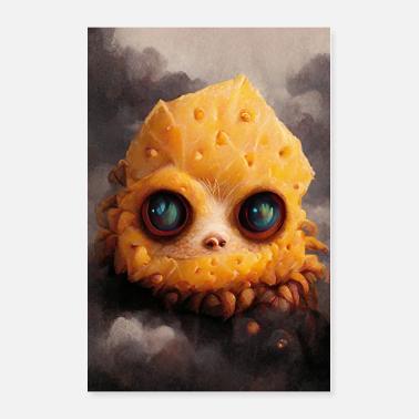 Mostro di formaggio Poster 40x60 cm