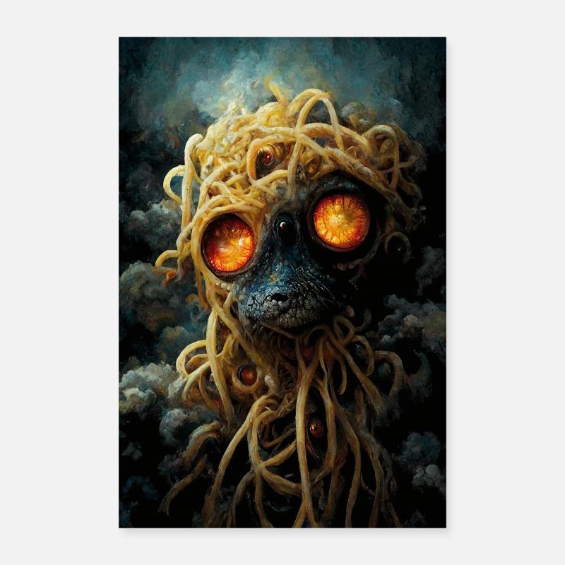 Spaghetti Monster Poster 16" x 24" (40x60 cm)