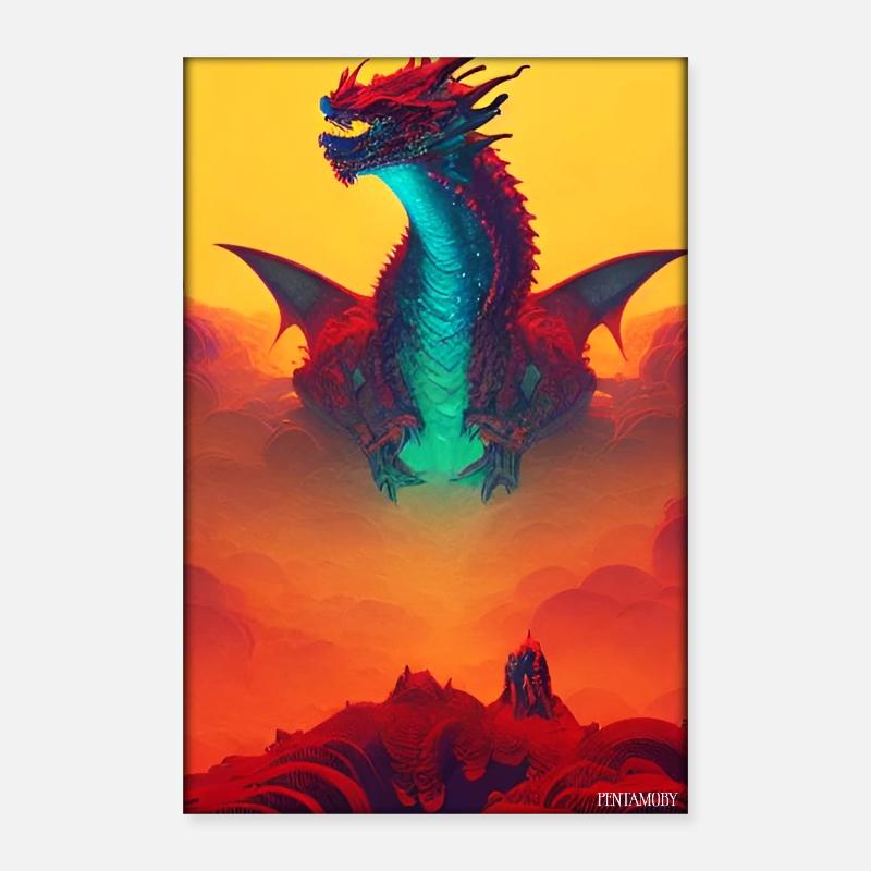 Dragon Creature Fantasy Poster 16" x 24" (40x60 cm)