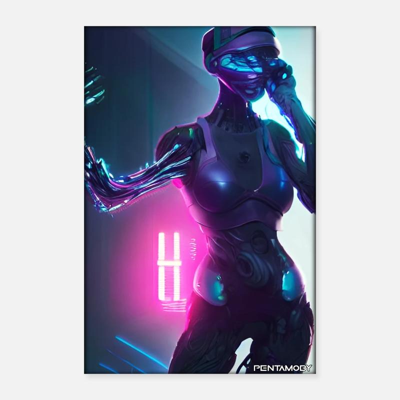 Robot Future Science Machine de science-fiction Poster 40 x 60 cm