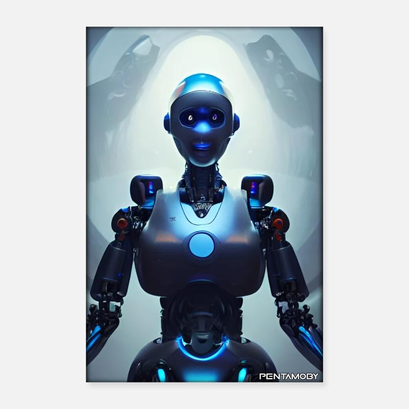 Robot Future Science Machine de science-fiction Poster 40 x 60 cm