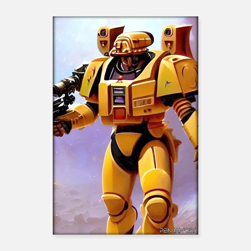 Kampfbot Robot Super Soldat Machine Guerrier Poster 40 x 60 cm