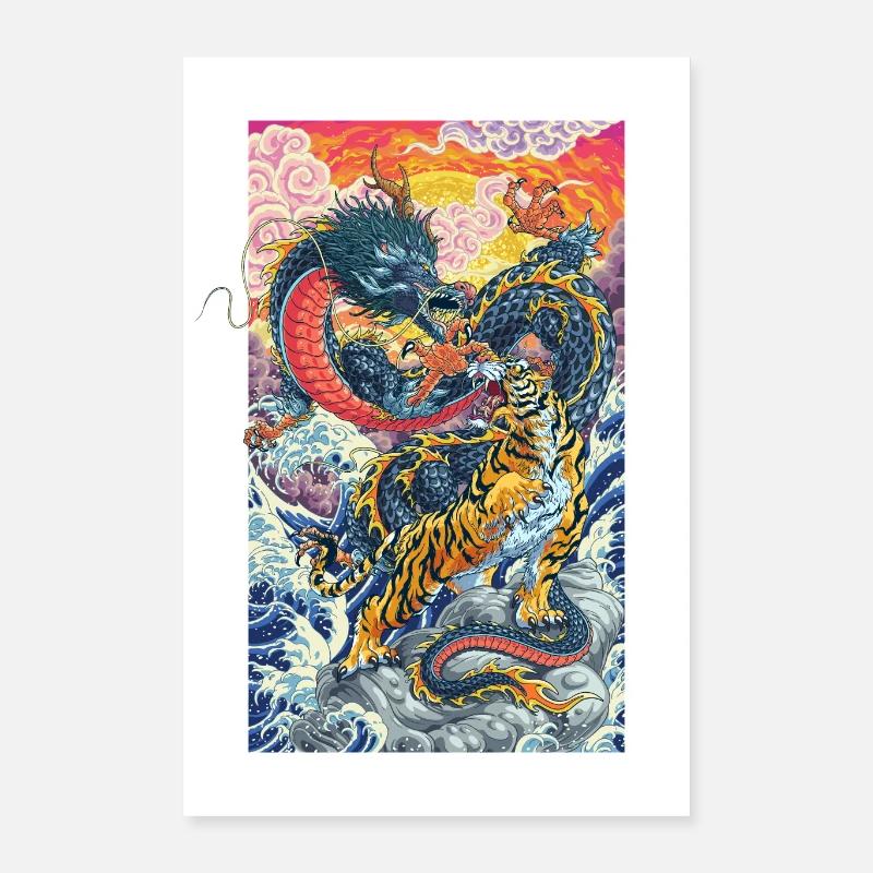 Tiger and Dragon Poster 16" x 24" (40x60 cm)